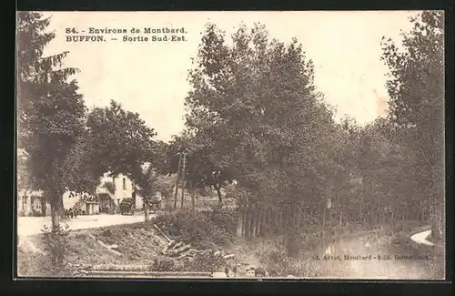 AK Buffon, Environs de Montbard, Sortie Sud Est