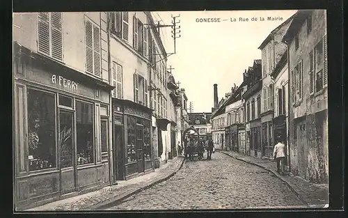 AK Gonesse, La Rue de la Mairie