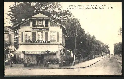 AK Montmorency, Avenue Emile prise de la Gare