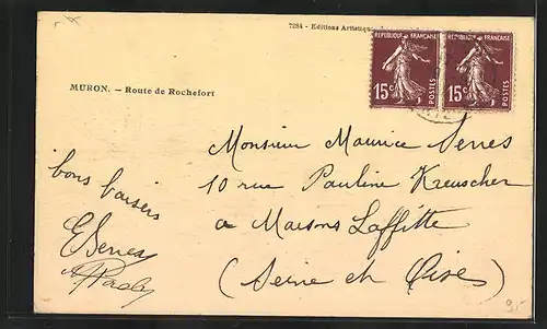 AK Muron, Route de Rochefort