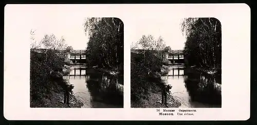 Stereo-Fotografie NPG, Berlin, Ansicht Moskau, Une écluse, Schleuse