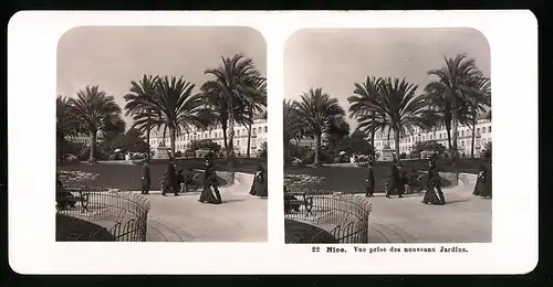 Stereo-Fotografie NPG, Berlin, Ansicht Nice, Vue prise des nouveaux Jardins