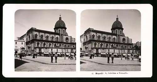 Stereo-Fotografie NPG, Berlin, Ansicht Napoli, S. Caterina a Formallo