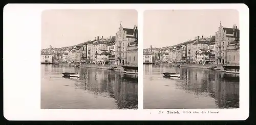 Stereo-Fotografie NPG, Berlin, Ansicht Zürich, Blick über die Limmat