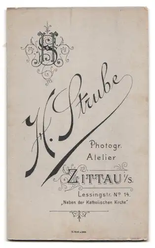 Fotografie Atelier H. Strube, Zittau, Lessingstrasse 14, Portrait, Ehepaar adrett gekleidet