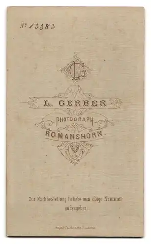 Fotografie L. Gerber, Romanshorn, Gestandenes Ehepaar aus dem Bürgertum