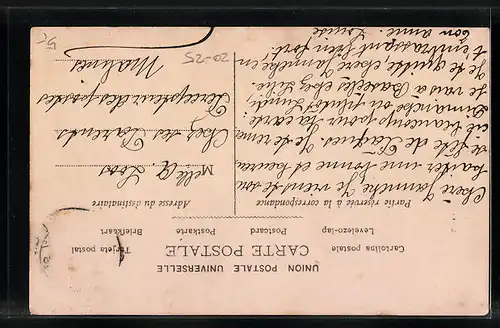 AK Osterengel reitet auf einer Glocke