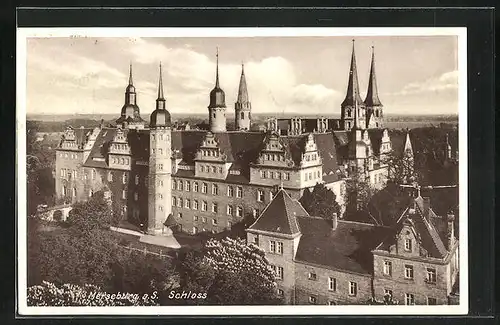 AK Merseburg a. S., Blick auf Schloss