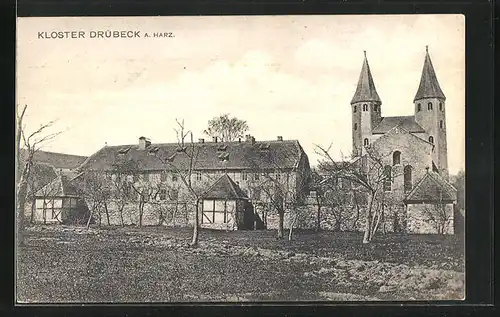 AK Drübeck a. Harz, Ansicht vom Kloster