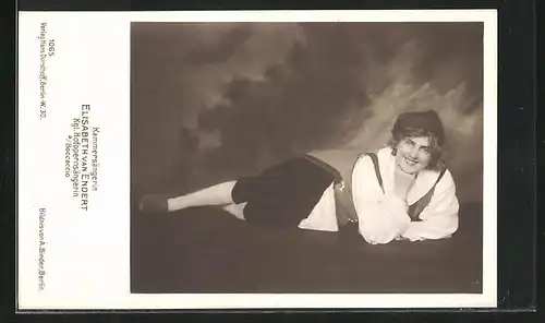 AK Opernsängerin Elisabeth van Endert als Boccaccio