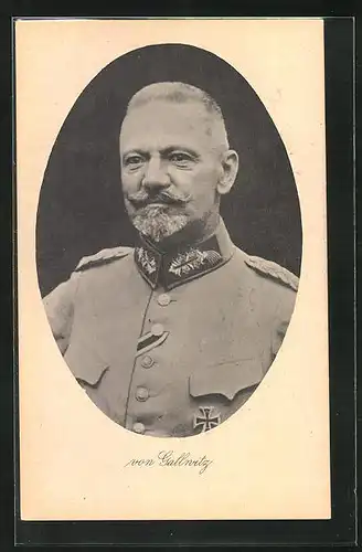AK Heerführer von Gallwitz in Uniform