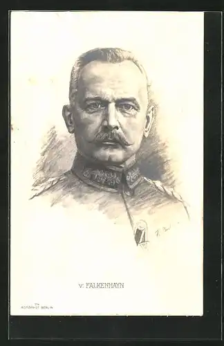 AK Heerführer v. Falkenhayn in Uniform