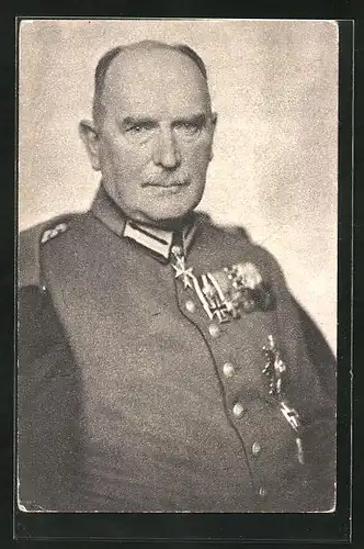 AK Heerführer von Beseler in Uniform mit Orden