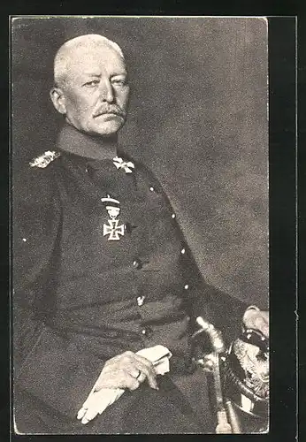 AK Heerführer von Scheffer-Boyadel in Uniform mit Orden