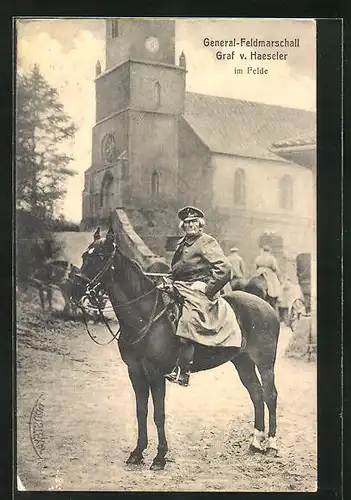 AK General-Feldmarschall Graf von Haeseler im Felde
