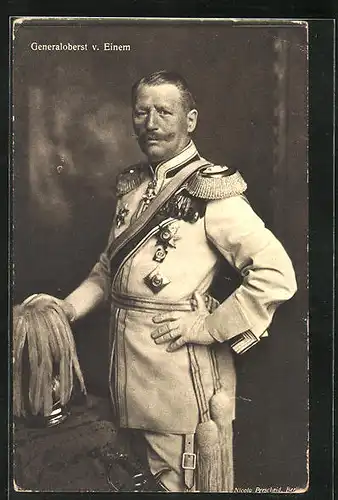 AK Heerführer Generaloberst von Einem in Uniform