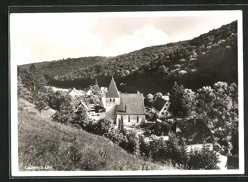 AK Lautern b Ulm, Ortsansicht mit Kirche