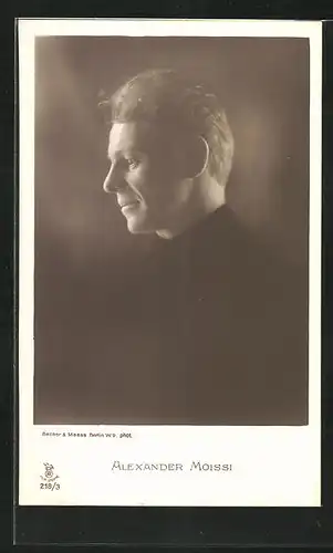 AK Schauspieler Alexander Moissi im Seitenprofil