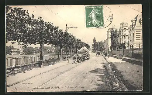 AK Enghien-les-Bains, L`Avenue de Paris