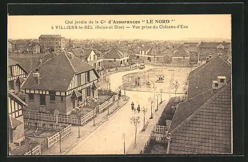 AK Villiers-le-Bel, Vue prise du Château d`Eau