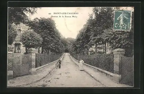 AK Saint-Leu-Taverny, Avenue de la Source Méry