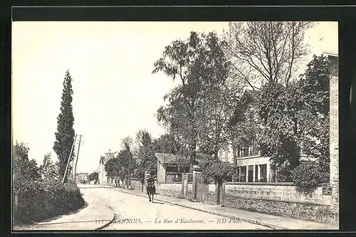 AK Sannois, La Rue d`Eaubonne, Strassenpartie