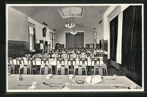 AK Neustadt i. Sa., Speisesaal der Hohwald-Post