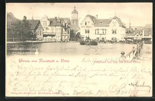 AK Neustadt a. Orla, Konditorei und Cafe von Robert Klemm