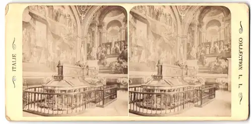 Stereo-Fotografie Collection L. L., Ansicht Vatikanstadt, Innenansicht des Museum