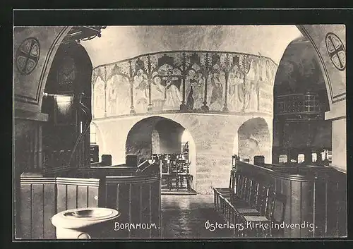 AK Bornholm, Osterlars Kirke invendig