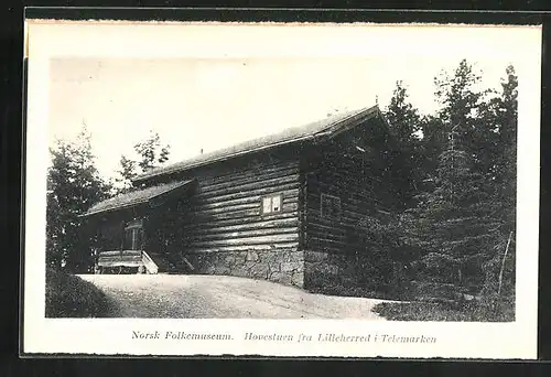 AK Oslo, Norsk Folkemuseum, Hovestuen fra Lilleherred i Telemarken