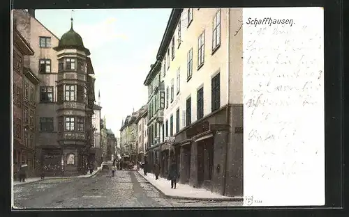 AK Schaffhausen, Strassenpartie mit Coiffeur