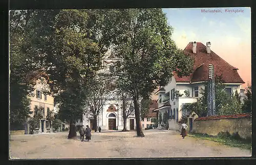 AK Mariastein, Kichplatz mit Kirche