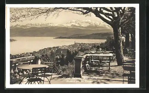 AK Rüschlikon, Hotel Belvoir, Terrasse