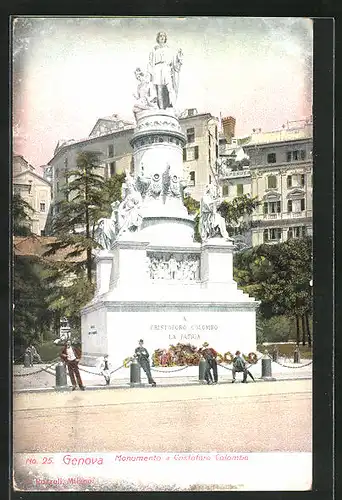 AK Genova, Monumento a Cristoforo Colombo