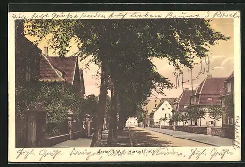 AK Marten i. W., Harkortstrasse im Sommer