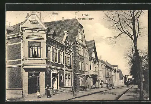 AK Achim, Häuser in der Obernstrasse
