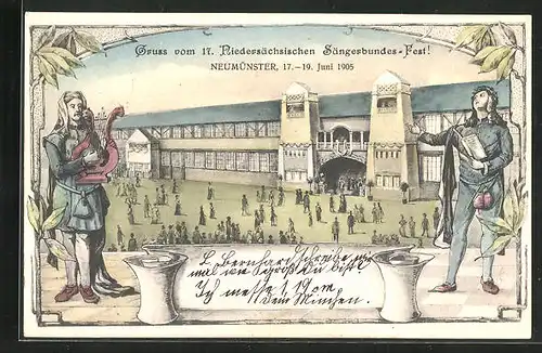 AK Neumünster, 17. Niedersächsisches Sängerbundesfest 1905, Festhalle