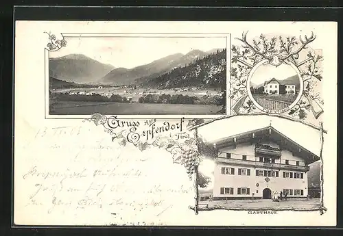 AK Erpfendorf, Gasthaus, Forsthaus, Panorama
