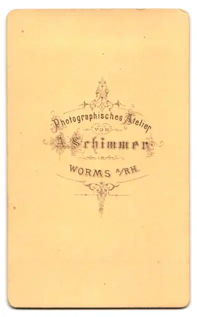 Fotografie A. Schimmer, Worms a. Rh., Ansicht Worms a. Rh., Innenansicht der Synagoge mit Gebetsbänken 1