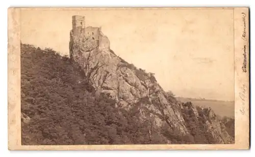 Fotografie unbekannter Fotograf, Ansicht Ribeauville, Blick auf das Chateau Girsberg