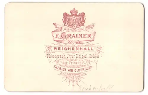 Fotografie F. Grainer, Reichenhall, Ansicht Bad Reichenhall, Blcik auf eine Villa am Thumsee