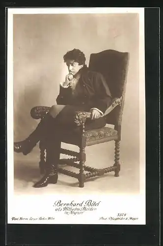 AK Opernsänger Bernhard Bötel als Wilhelm Meister in Mignon