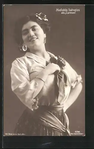 AK Opernsängerin Mafalda Salvatini als Carmen