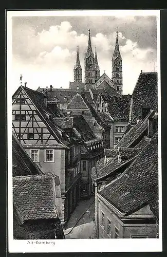 AK Bamberg, Blick in die Alt-Stadt