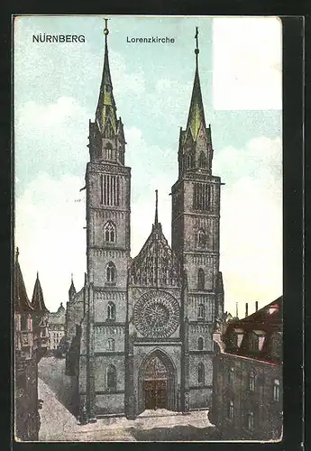 AK Nürnberg, Partie der Lorenzkirche