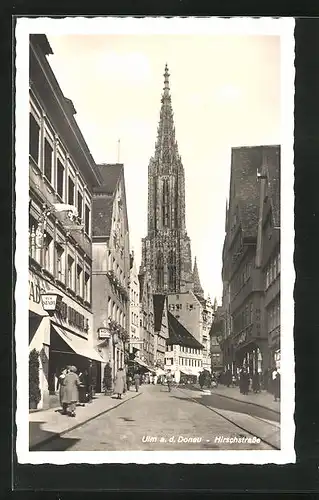 AK Ulm a. d. D., Hotel Oberpollinger, Hirschstrasse
