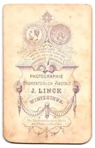 Fotografie J. Linck, Winterthur, Junger Mann im Sonntagsstaat