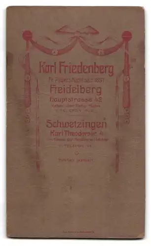 Fotografie Karl Friedenberg, Heidelberg, Hauptstrasse 42, Junges Bruderpaar elegant gekleidet