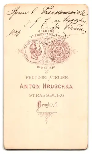 Fotografie Anton Hruschka, Strassburg, Broglie 4, Zwei junge Herren in modischer Kleidung